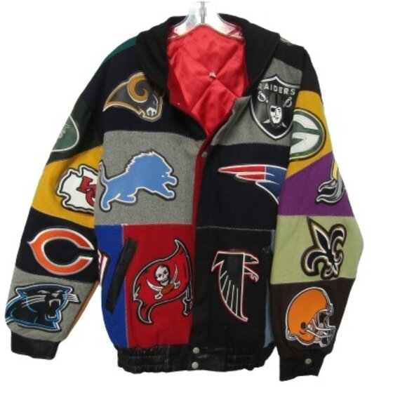 Jeff Hamilton Other - Men's Jeff Hamilton NFL Wool / Leather Varsity Jacket Size XL